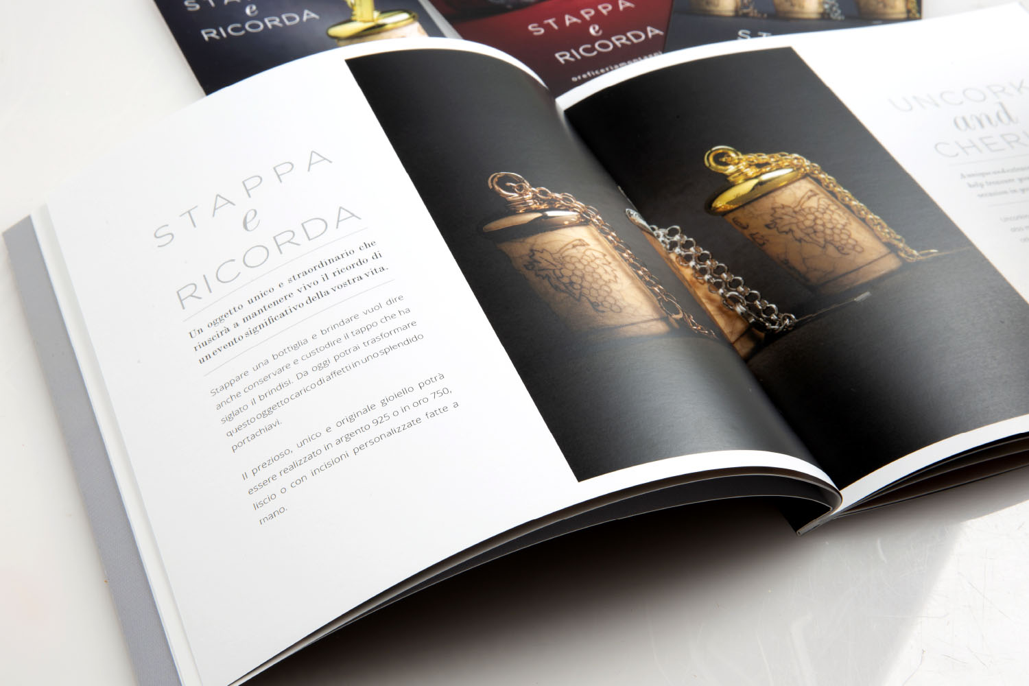 Dettaglio del catalogo realizzato per Luca Montagni, art direction di Myosign Annarita Bonanata