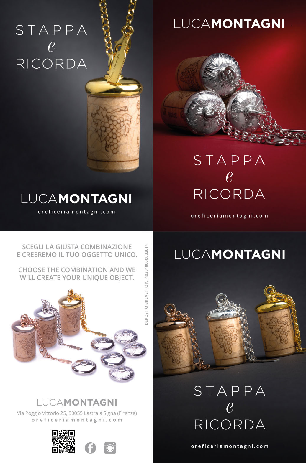 Cartoline promozionali per Luca Montagni, art direction di Myosign Annarita Bonanata